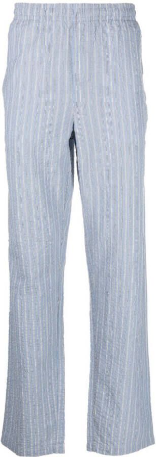 ASPESI Broek met horizontale streep Blauw