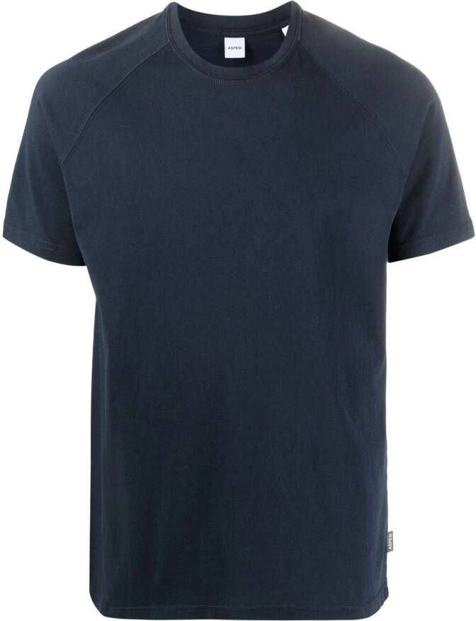 ASPESI Katoenen T-shirt Blauw