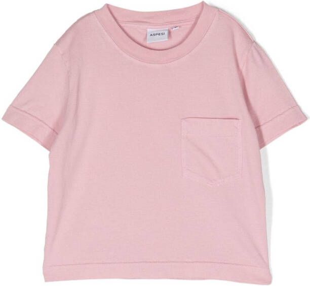 Aspesi Kids Katoenen T-shirt Roze