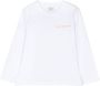 Aspesi Kids T-shirt met tekst Wit - Thumbnail 1