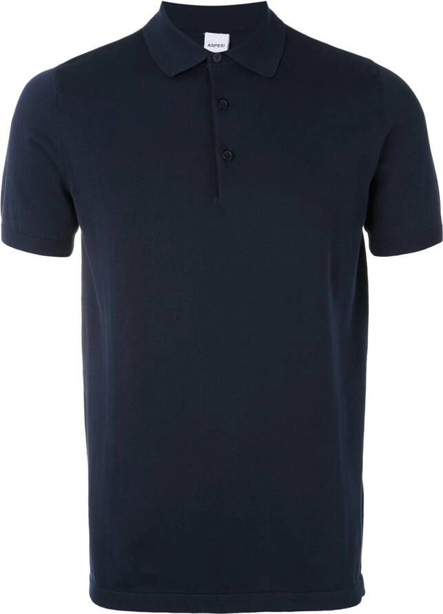 ASPESI klassiek poloshirt Blauw