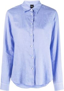 ASPESI Linnen blouse 85122 BLUE