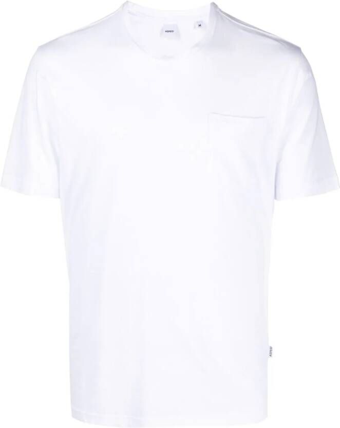 ASPESI T-shirt met logopatch Wit