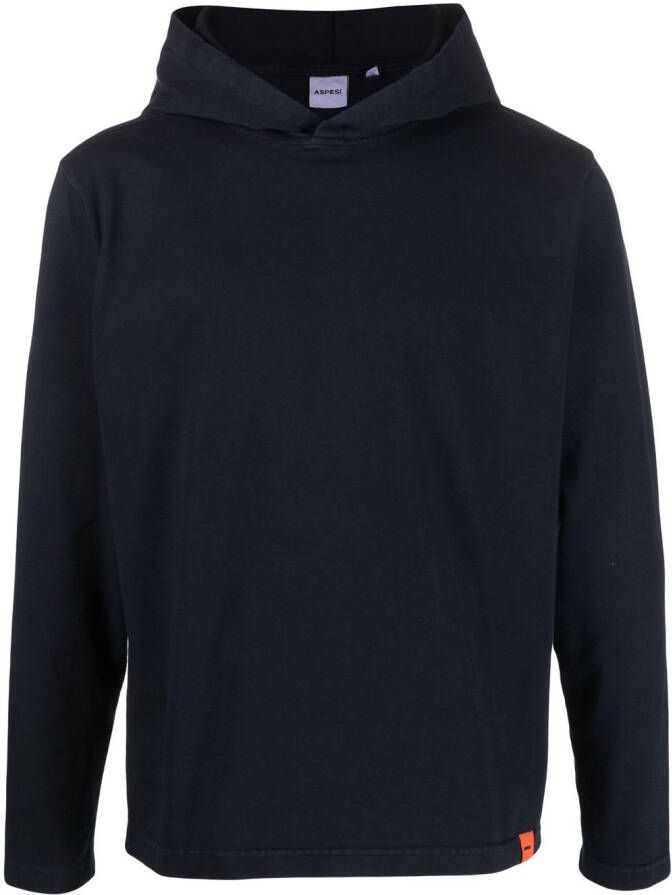 ASPESI Hoodie met logo Blauw