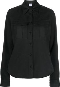 ASPESI Katoenen blouse Zwart