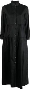 ASPESI long-sleeve shirt smock dress Zwart