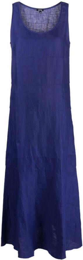 ASPESI Maxi-jurk met vlakken Blauw
