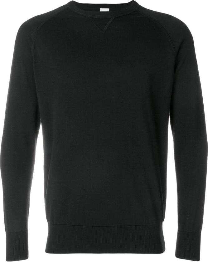 ASPESI Raglan sweater Zwart