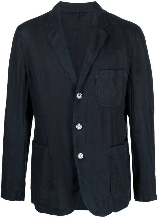 ASPESI Blazer met enkele rij knopen Blauw
