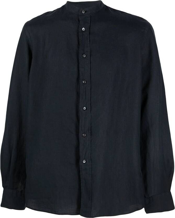 ASPESI Overhemd met bandkraag Blauw