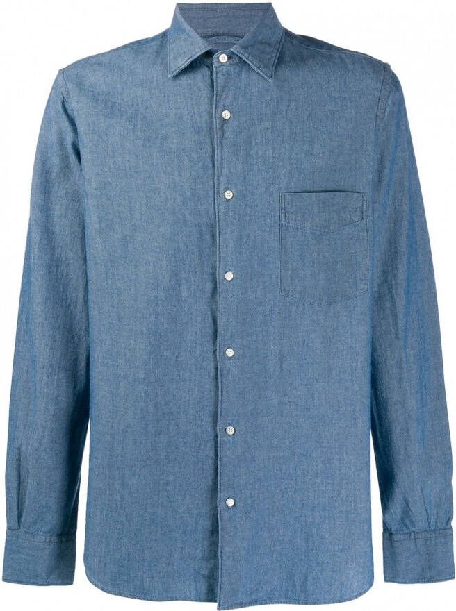 ASPESI Overhemd met lange mouwen Blauw