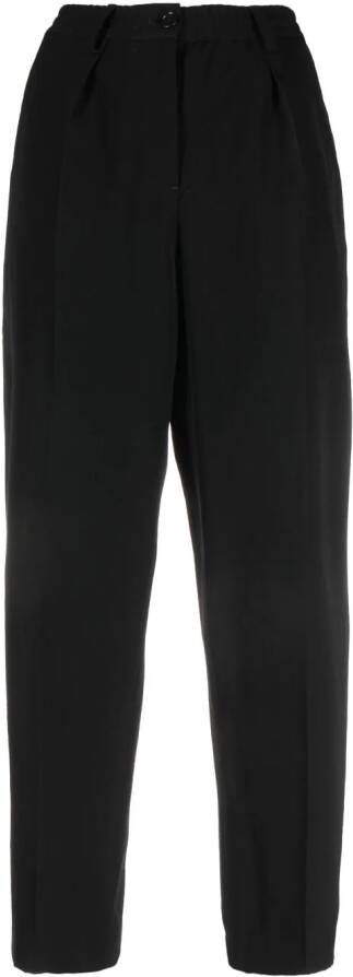 ASPESI Pantalon met geplooid detail Zwart