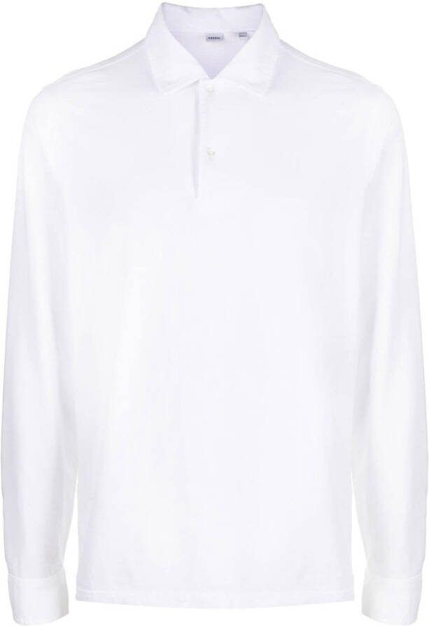 ASPESI Poloshirt met knopen Wit
