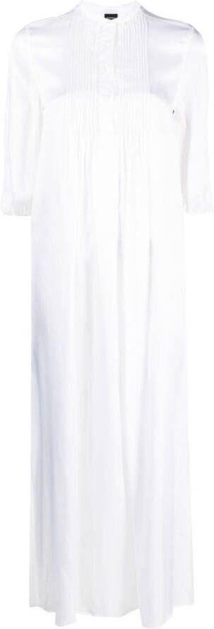 ASPESI Ruimvallende maxi-jurk Wit