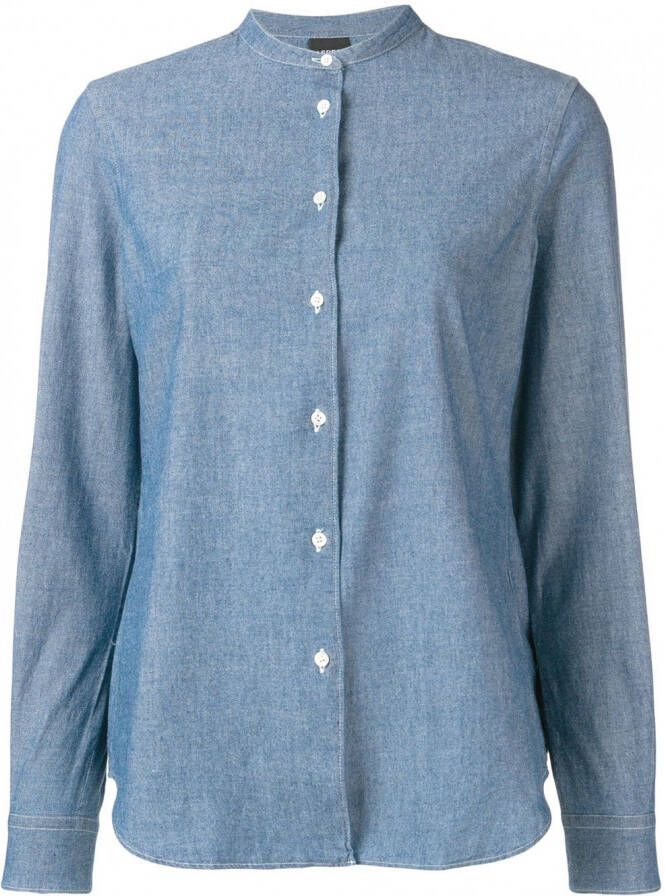 ASPESI ruimvallend getaillerd shirt Blauw