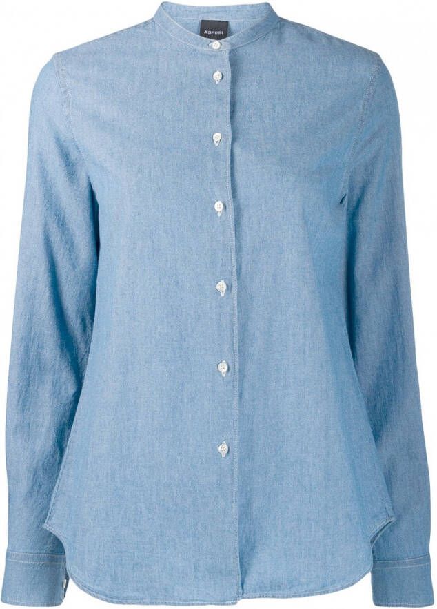 ASPESI Shirt met lange mouwen Blauw