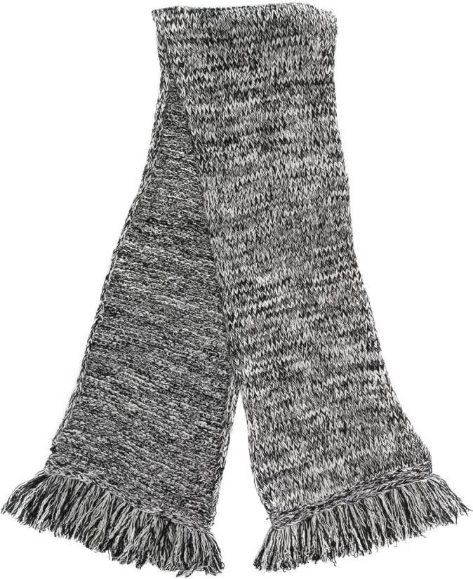 ASPESI Sjaal met franje Zwart