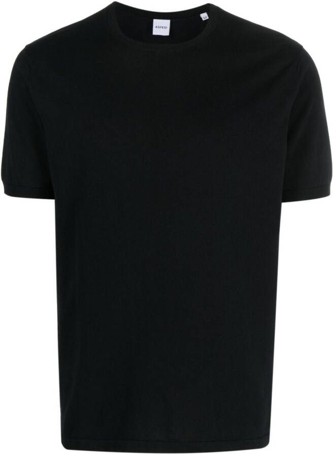 ASPESI slim-fit T-shirt Zwart