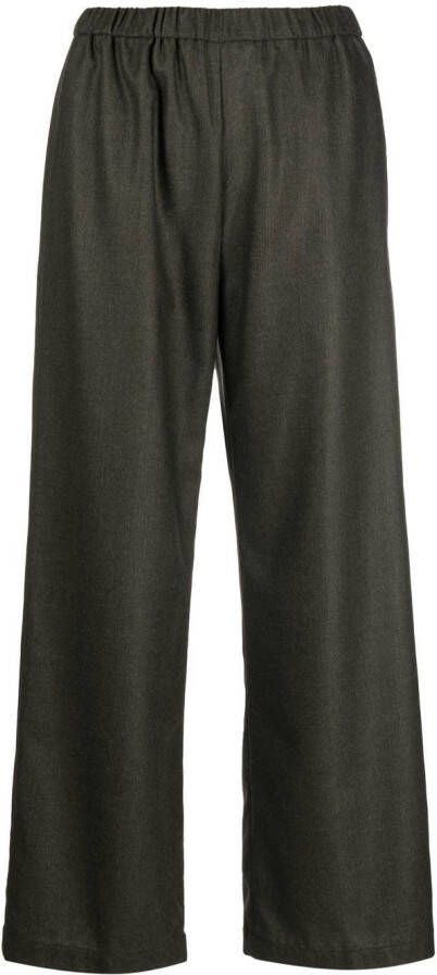 ASPESI Broek met wijde pijpen Groen