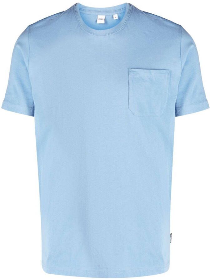 ASPESI T-shirt met borstzak Blauw