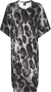 ASPESI T-shirtjurk met luipaardprint Grijs