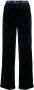 ASPESI velvet cropped trousers Blauw - Thumbnail 1