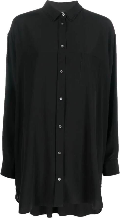 ASPESI Zijden blouse Zwart