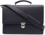 Aspinal Of London City leren aktetas Blauw - Thumbnail 1