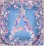 Aspinal Of London Sjaal met bloemenprint Blauw - Thumbnail 1