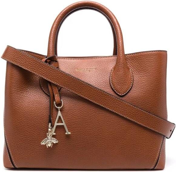 Aspinal Of London Leren shopper Bruin