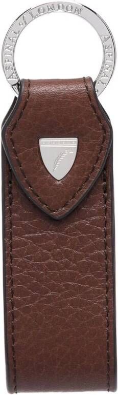 Aspinal Of London Ronde sleutelhanger Bruin