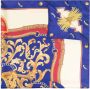 Aspinal Of London Sjaal met barokpatroon Blauw - Thumbnail 1