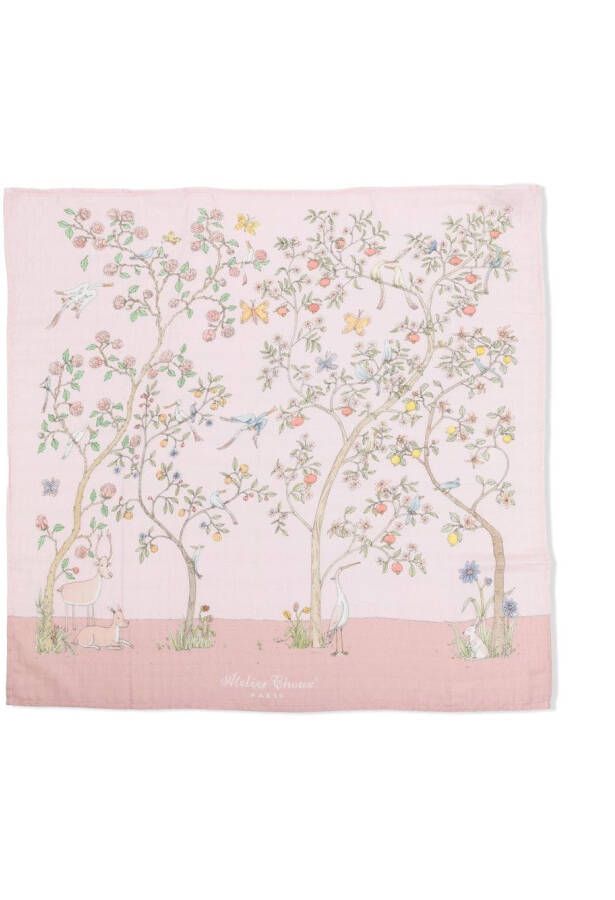 Atelier Choux Deken met print Roze