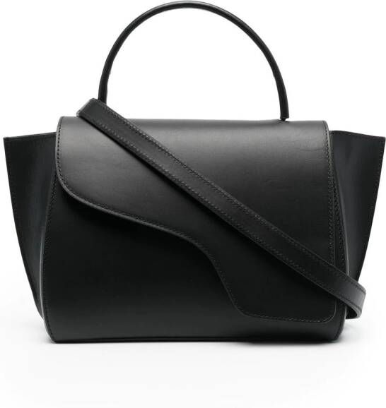 ATP Atelier Arezzo leren shopper Zwart