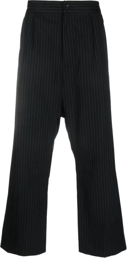 Attachment Broek met krijtstreep Zwart