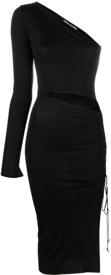 Atu Body Couture Asymmetrische midi-jurk Zwart