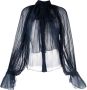 Atu Body Couture Blouse met strik Blauw - Thumbnail 1