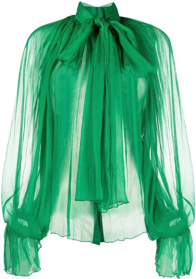 Atu Body Couture Blouse met strik Groen