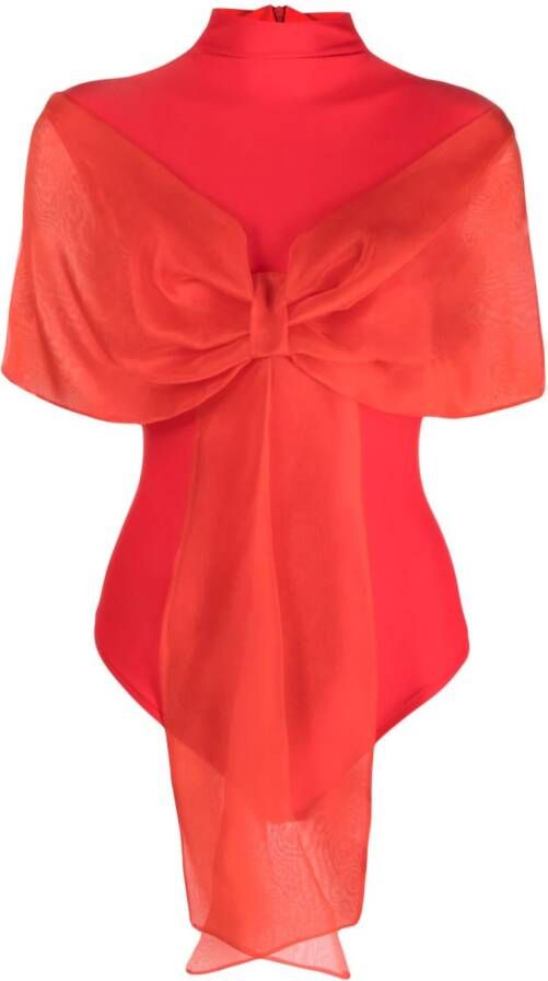 Atu Body Couture Body met strikdetail Rood