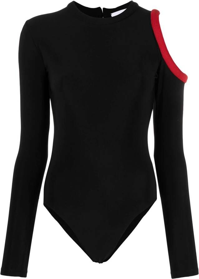 Atu Body Couture Body met uitgesneden schouders Zwart