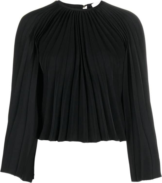 Atu Body Couture Geplooide blouse Zwart