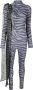 Atu Body Couture Jumpsuit met strikdetail Grijs - Thumbnail 1
