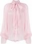 Atu Body Couture Linnen blouse Roze - Thumbnail 1