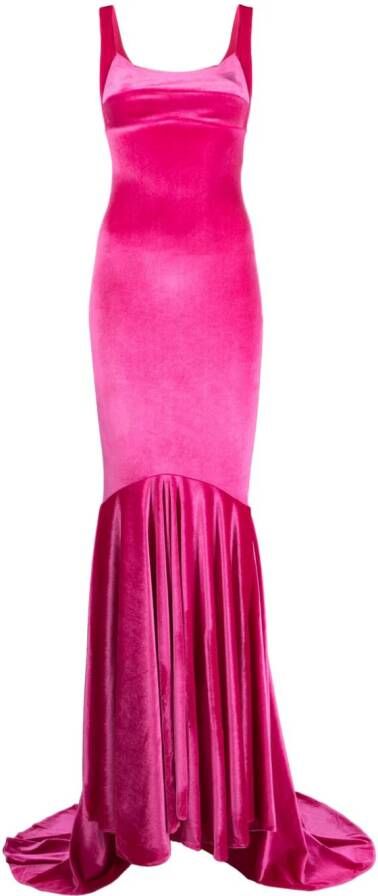 Atu Body Couture Maxi-jurk met plooirok Roze