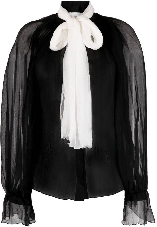 Atu Body Couture Blouse met strik Zwart