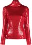 Atu Body Couture Top met hoge hals Rood - Thumbnail 1