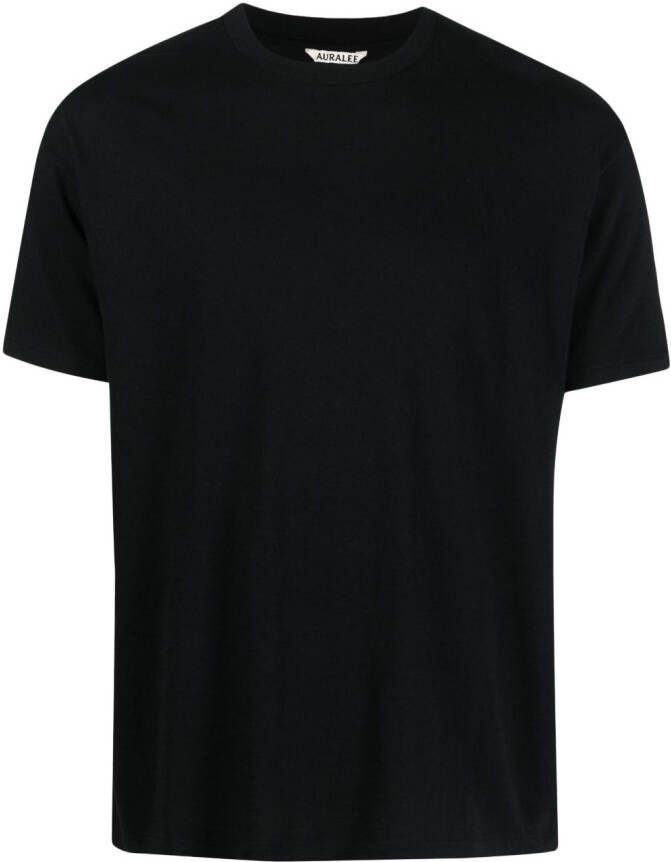 Auralee T-shirt met ronde hals Zwart