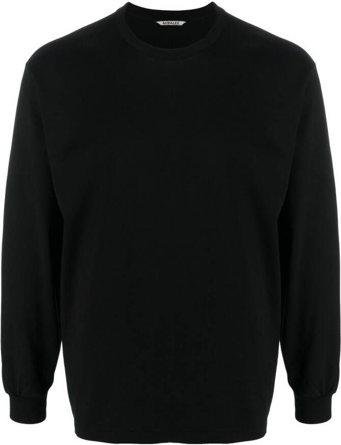 Auralee Top met ronde hals Zwart