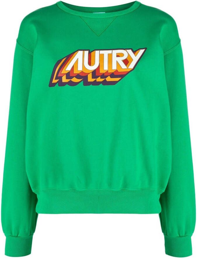 Autry Sweater met print Groen