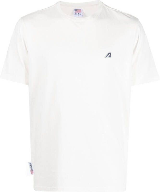 Autry T-shirt met geborduurd logo Wit